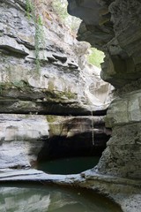 Waterfall without water