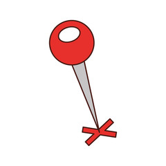 map pin with a cross marker shape location