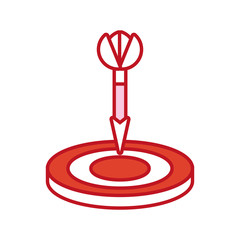 dart target  vector illustration