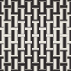 Abstract Geometric Pattern With Stripes Lattice. Seamless Vector Background