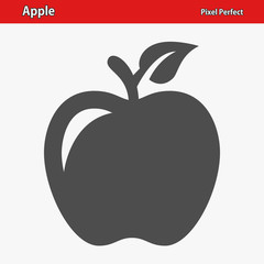 Apple Icon. Professional, pixel perfect icon optimized for both large and small resolutions. EPS 8 format.