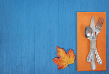 Autumn Thanksgiving Table Setting Background