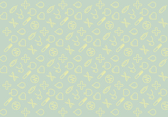 Healthy icon pattern background