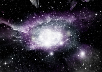 galaxy in a free space