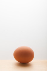 Beautiful Chicken eggs on white background 