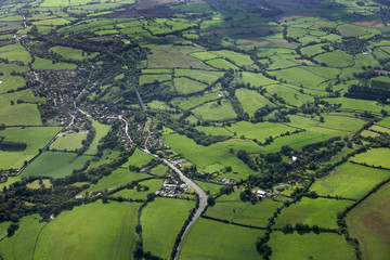 County of Avon , UK. From the air  - obrazy, fototapety, plakaty