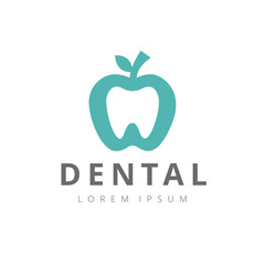 Dental logo Template. Creative dental clinic logotype vector. Abstract dental symbol icon with modern design style.