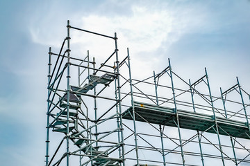 Steel scaffolding