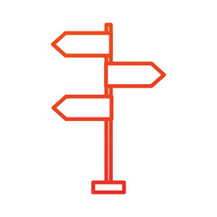 traffic signal arrows guide direction icon