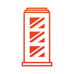 buildings city landscape business center view with location navigation concept