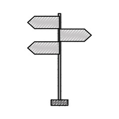 Obraz premium traffic signal arrows guide direction icon