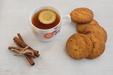 cookies tea cinnamon