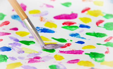 Obraz premium brush and abstract paint