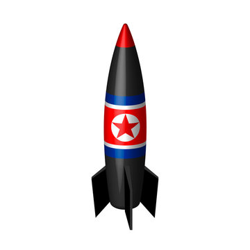 The Missile Of North Korea Vector