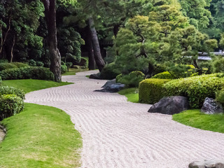 Tradition Japan garden,Zen garden,Garden decorate Japan style.