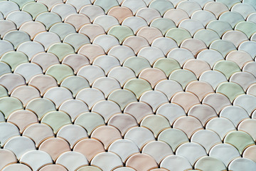 Architectural Mesh Detail With Fish Scales Texture Bump