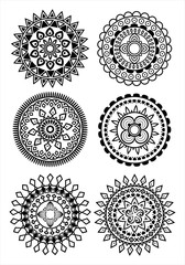 Mandala draws for relaxing