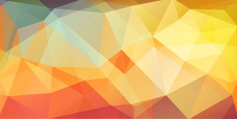 Poster Im Rahmen bright color cover background with triangle shapes © igor_shmel