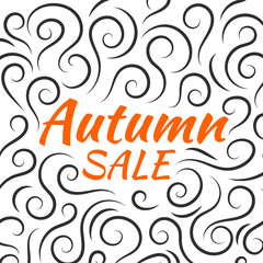 Watercolor autumn foliage vector sale banner