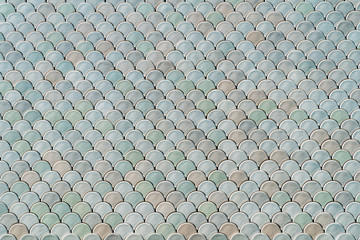Architectural Mesh Detail With Fish Scales Texture Bump © radub85