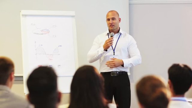 group of people at business conference