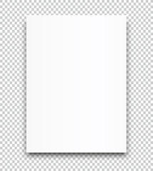 A4 sized vector frame poster blank paper mockup