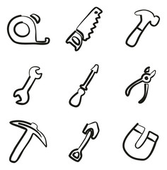 Tools Icons Freehand 