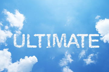 ULTIMATE Cloud word on sky