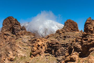 lava landscape Teide volcano Tenerife Canary