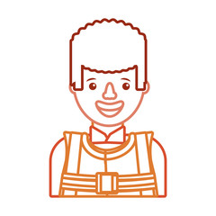 cartoon builder man icon