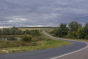 Bend of a highway