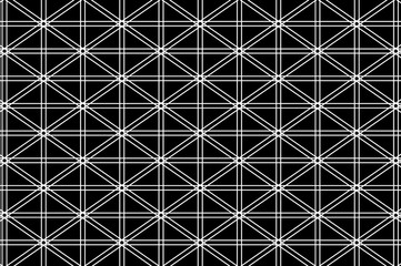 White lines on a black background - vector pattern, Abstract white geometric background,