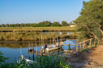river sado in Comporta, Alentejo Portugal.