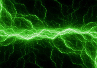 Fototapeta na wymiar Green power, electrical lightning concept
