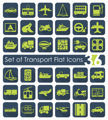 Set of transport icons