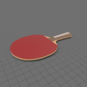 Wooden ping pong paddle 1
