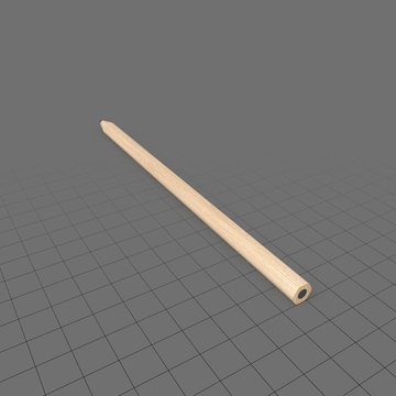 Sharp wooden pencil
