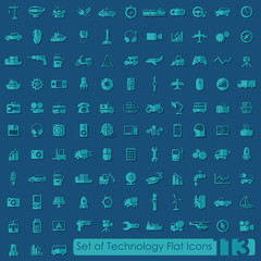 Set of technology icons
