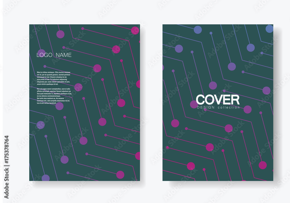 Aufkleber Modern vector pattern. Repeating geometric tiles with dotted and line