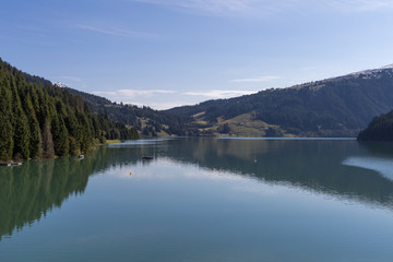 Fototapeta na wymiar artificial lake Durlassboden