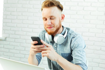 Fototapeta premium business person working from home