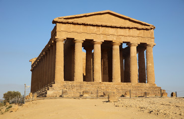 Obraz premium Concordiatempel im Tal der Tempel. Agrigent. Sizilien 
