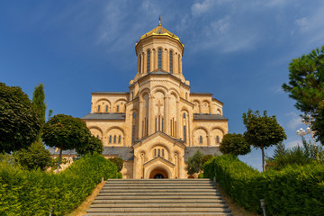 Fototapeta na wymiar Tbilisi. The Cathedral of the Holy Trinity.
