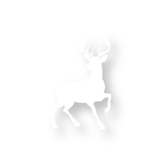 Icon mit Schatten - Rentier