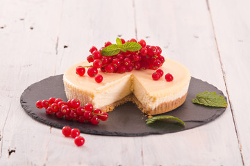 Redcurrant cheesecake. 