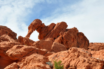 Fototapeta premium Natural Building of Elephant Rock in the Valley of Fire.