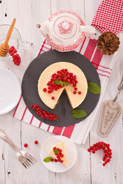 Redcurrant cheesecake. 