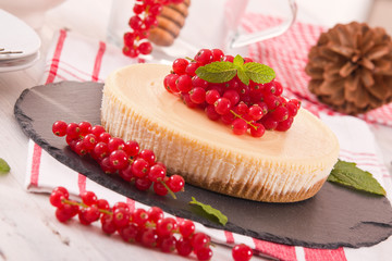 Redcurrant cheesecake. 