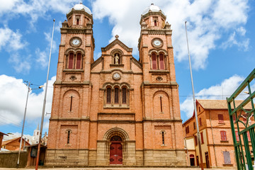 Fototapeta na wymiar The cathedral of Fianarantsoa