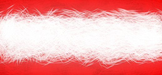 Abstract Christmas fluffy white &red background 